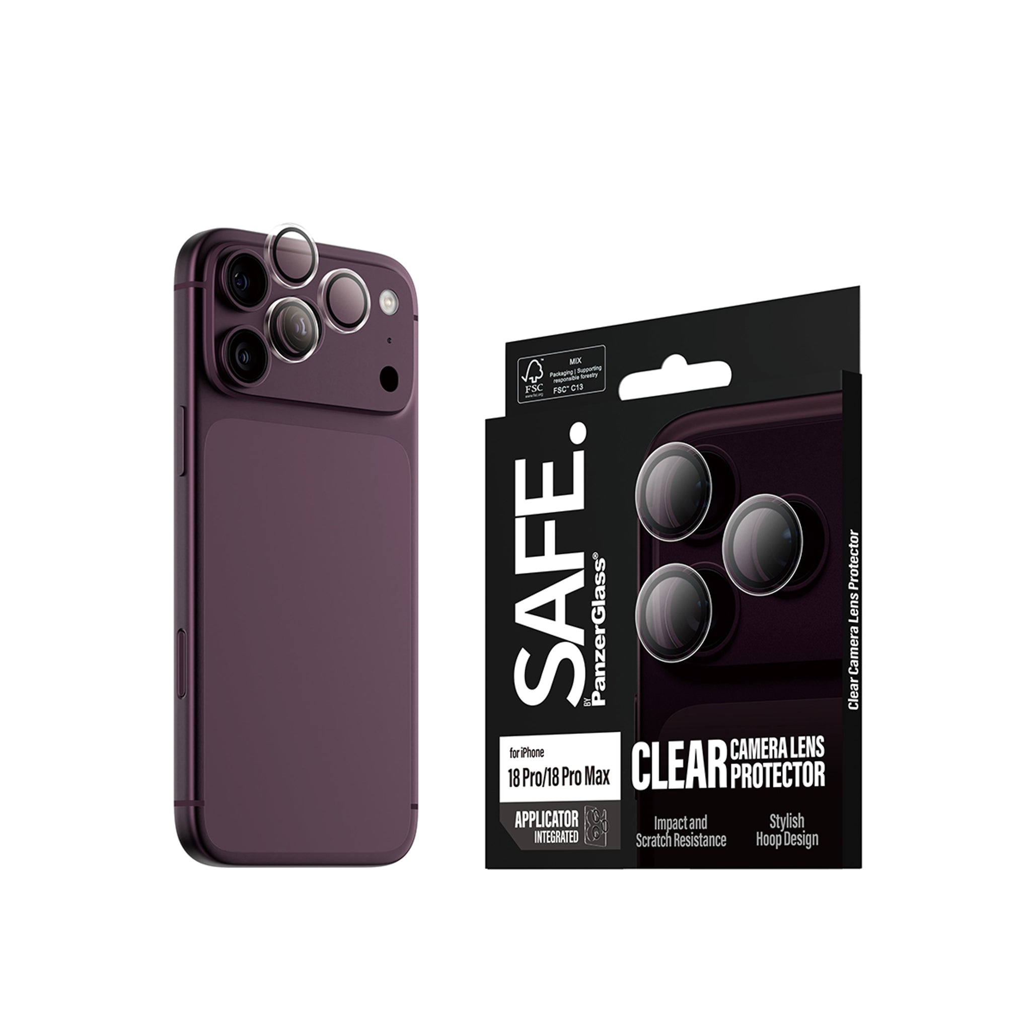 SAFE. by PanzerGlass® Kameraschutz Transparent iPhone 18 Pro | 18 Pro Max